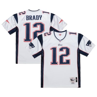 Tom Brady New England Patriots Mitchell & Ness 2000 Jersey - White