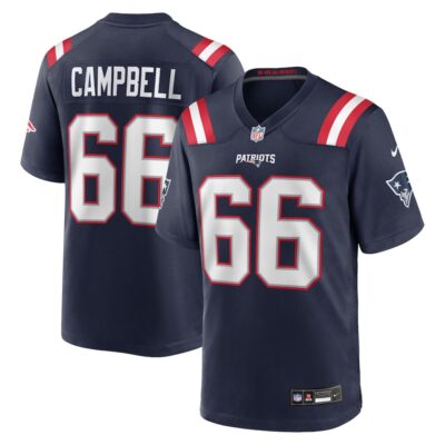 Will Campbell New England Patriots 2025 NFL Draft First Round Pick Game Jersey - Navy
