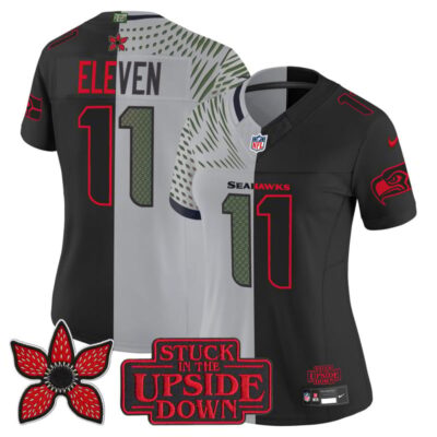 Women's Seattle Seahawks 'Upside Down Edition' Vapor Limited Jersey - #11 Eleven