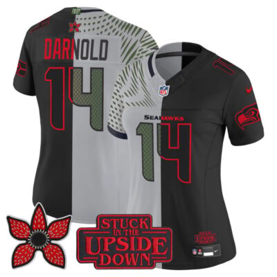 Women's Seattle Seahawks 'Upside Down Edition' Vapor Limited Jersey - Sam Darnold