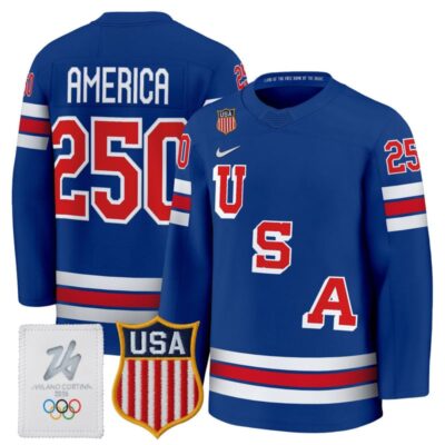 2026 USA Women's Olympic Gold Medalist Hockey Jersey - Royal / #250 America