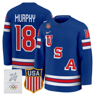 2026 USA Women's Olympic Gold Medalist Hockey Jersey - Royal / Abbey Murphy