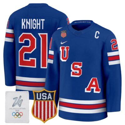 2026 USA Women's Olympic Gold Medalist Hockey Jersey - Royal / Hilary Knight