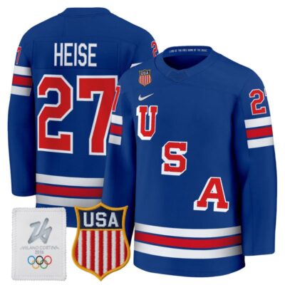 2026 USA Women's Olympic Gold Medalist Hockey Jersey - Royal / Taylor Heise