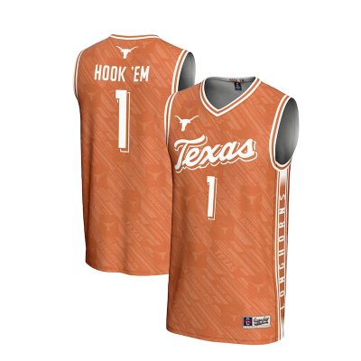 #1 Texas Longhorns GameDay Greats Youth Lightweight Highlight Print Basketball Jersey - Texas Orange