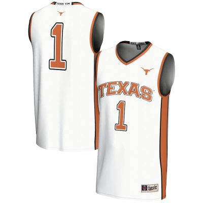 #1 Texas Longhorns GameDay Greats Youth Lightweight Replica Basketball Jersey - White