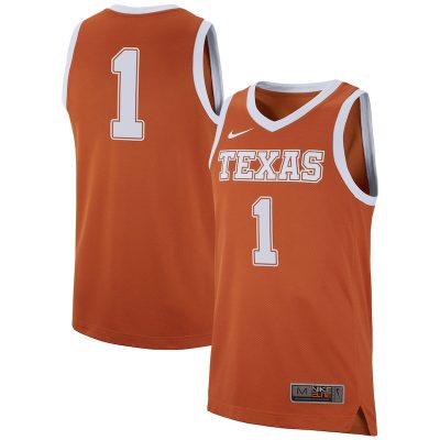 #1 Texas Longhorns Nike Replica Jersey - Burnt Orange