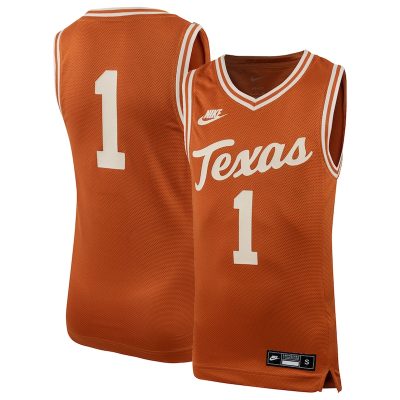#1 Texas Longhorns Nike Youth Icon Replica Basketball Jersey - Texas Orange