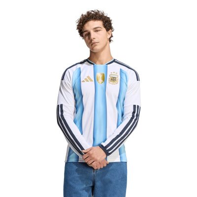 Argentina National Team World Cup 2026 Home Replica Long Sleeve Jersey - White