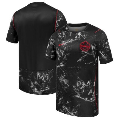 Canada Soccer 2026 Away Stadium Replica Jersey - Black
