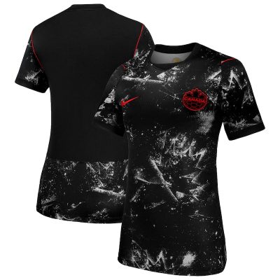 Canada Soccer Women's 2026 Away Stadium Replica Jersey - Black