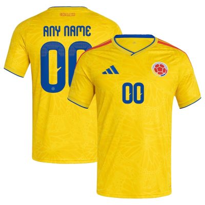 Colombia National Team World Cup 2026 Home Replica Custom Jersey - Yellow