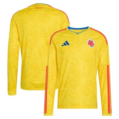 Colombia National Team World Cup 2026 Home Replica Long Sleeve Jersey - Yellow