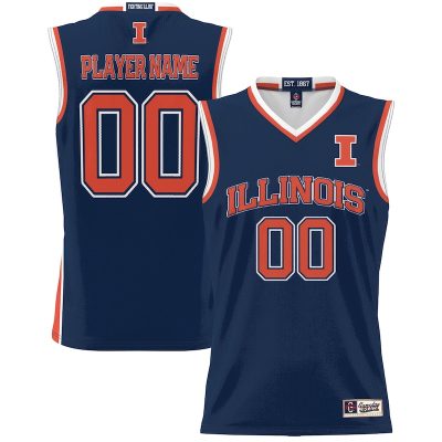 Illinois Fighting Illini GameDay Greats Unisex Lightweight NIL Pick-A-Player Men's Basketball Jersey - Navy