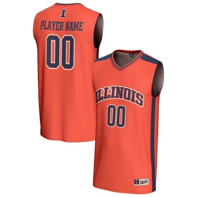 Illinois Fighting Illini GameDay Greats Unisex NIL Pick-A-Player Lightweight Women's Basketball Fashion Jersey - Orange