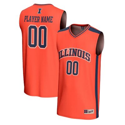 Illinois Fighting Illini GameDay Greats Youth NIL Pick-A-Player Lightweight Men's Basketball Fashion Jersey - Orange
