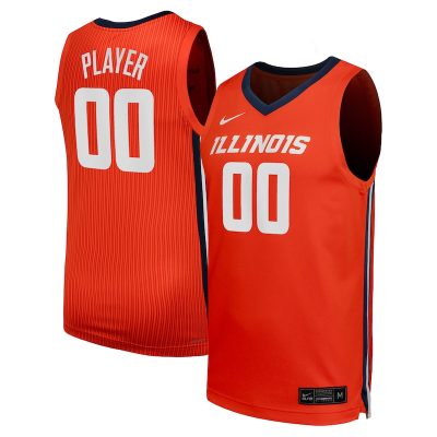 Illinois Fighting Illini Nike Unisex NIL Pick-A-Player Women's Basketball Replica Jersey - Orange