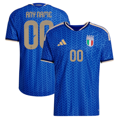 Italy National Team World Cup 2026 Home On Field Custom Jersey - Blue