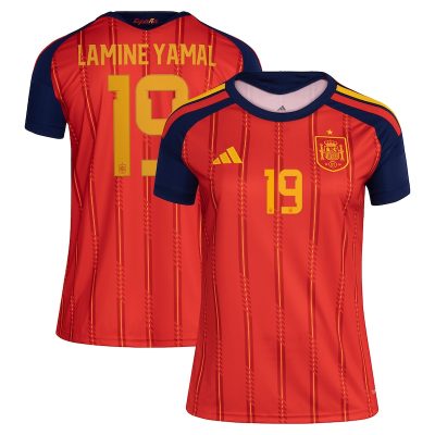 Lamine Yamal Spain National Team Women's 2026 Home Replica Jersey - Red