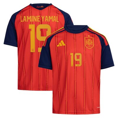 Lamine Yamal Spain National Team Youth 2026 Home Replica Jersey - Red