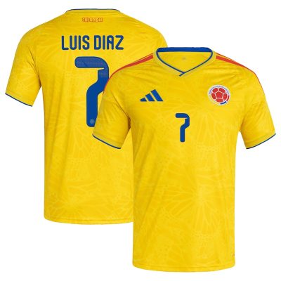 Luis Diaz Colombia National Team 2026 Home Replica Jersey - Yellow