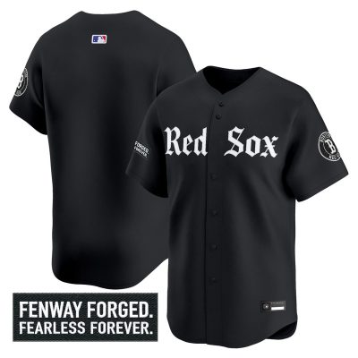 Men's Boston Red Sox 'Gothic Edition' Vapor Premier Stitched Jersey -  Black / Team
