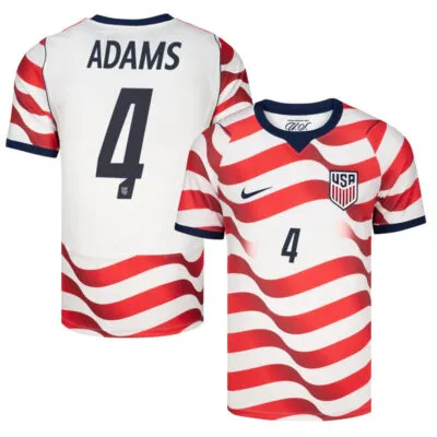Men's USMNT 2026 World Cup Match Jersey - Stripes / Tyler Adams