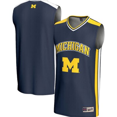 Michigan Wolverines GameDay Greats Youth Spirit Basketball Jersey - Navy