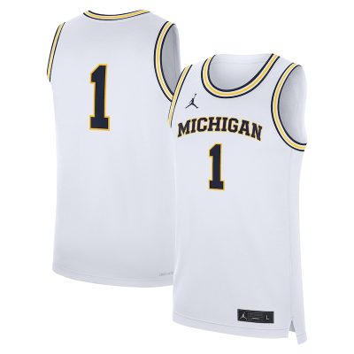 Michigan Wolverines Jordan Brand Home Replica Basketball Jersey