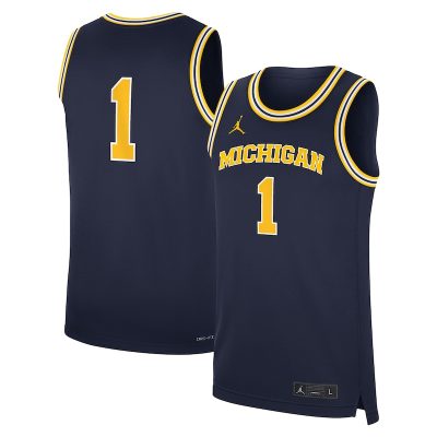 Michigan Wolverines Jordan Brand Road Replica Basketball Jersey
