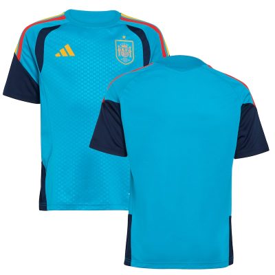 Spain National Team Youth World Cup 2026 Tiro Training Jersey - Turquoise