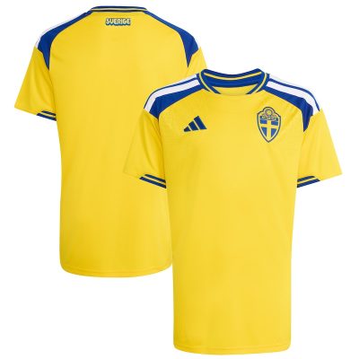 Sweden National Team Youth World Cup 2026 Home Replica Jersey - Yellow