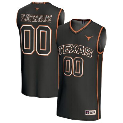 Texas Longhorns GameDay Greats Unisex Lightweight Collegiate Men's Basketball NIL Pick-A-Player Fashion Jersey - Black