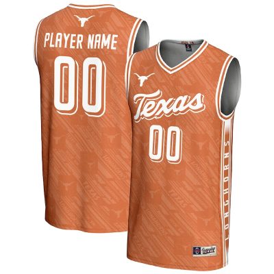 Texas Longhorns GameDay Greats Unisex NIL Pick-A-Player Women's Basketball Lightweight Highlight Print Jersey - Texas Orange