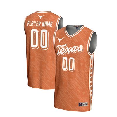 Texas Longhorns GameDay Greats Youth NIL Pick-A-Player Men's Basketball Highlight Print Lightweight Jersey - Texas Orange