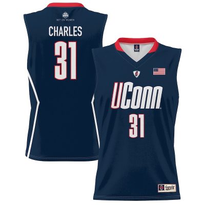 Tina Charles UConn Huskies GameDay Greats Unisex Lightweight Basketball Alumni Jersey - Navy
