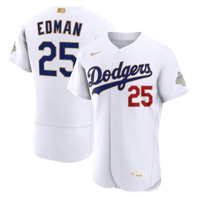 Tommy Edman Los Angeles Dodgers 2026 Gold Collection Jersey - White