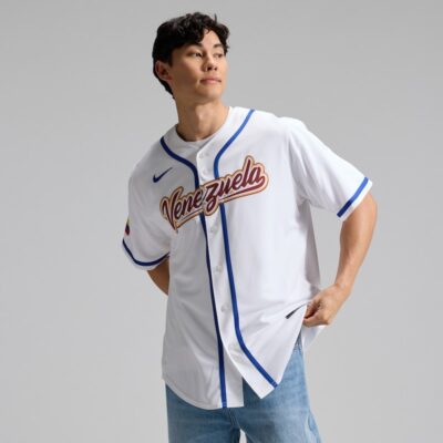 Venezuela Baseball 2026 World Baseball Classic Home Stadium Jersey - White
