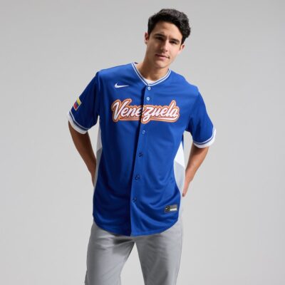 Venezuela Baseball 2026 World Baseball Classic Road Stadium Jersey - Royal