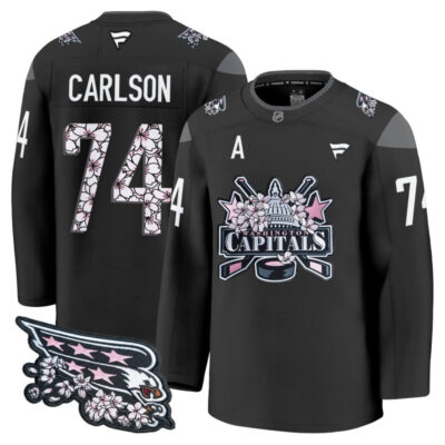 Washington Capitals 2026 Cherry Blossom Premium Stitched Jersey - John Carlson