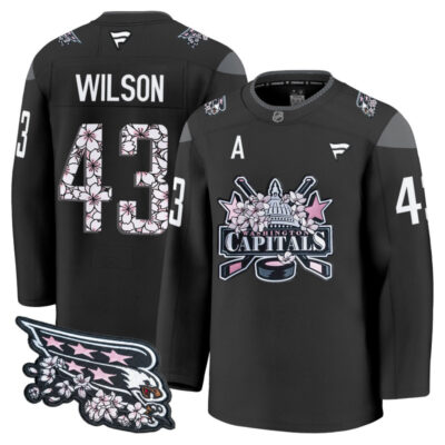 Washington Capitals 2026 Cherry Blossom Premium Stitched Jersey - Tom Wilson