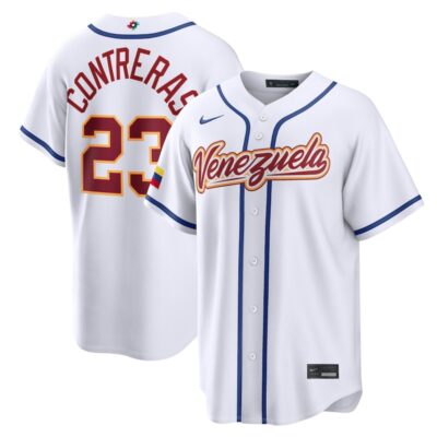 William Contreras Venezuela Baseball 2026 World Baseball Classic Home Stadium Jersey - White