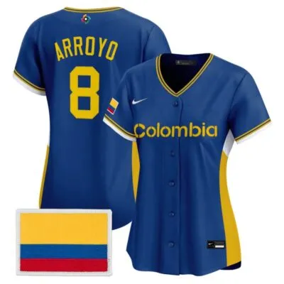 Women's Team Colombia 2026 World Baseball Classic Vapor Premier Stitched Jersey - 2026 Royal / Michael Arroyo
