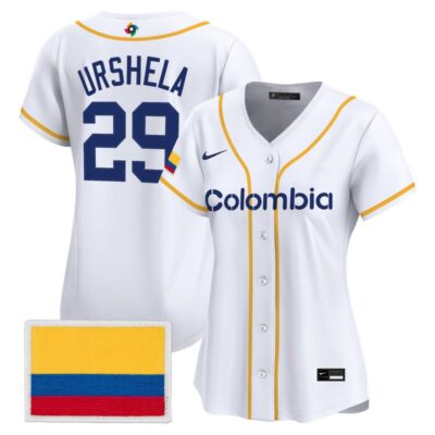 Women's Team Colombia 2026 World Baseball Classic Vapor Premier Stitched Jersey - 2026 White / Gio Urshela