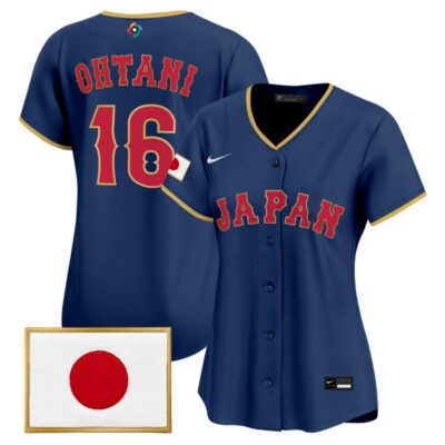 Women's Team Japan World Baseball Classic Vapor Premier Stitched Jersey - Navy / Shohei Ohtani