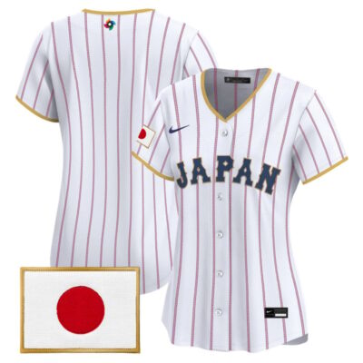 Women's Team Japan World Baseball Classic Vapor Premier Stitched Jersey - White / Team