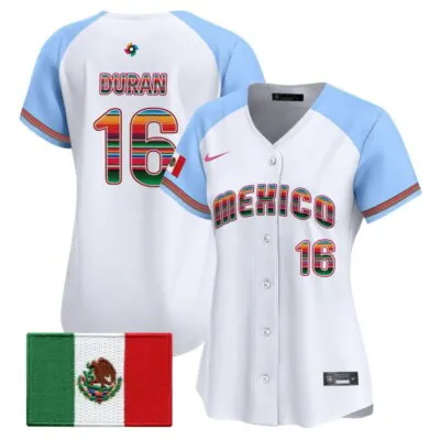 Women's Team Mexico World Baseball Classic "Serape Edition" Vapor Premier Stitched Jersey - 2026 Roster - Alternate / Jarren Duran