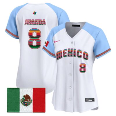 Women's Team Mexico World Baseball Classic "Serape Edition" Vapor Premier Stitched Jersey - 2026 Roster - Alternate / Jonathan Aranda