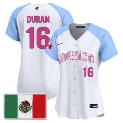 Women's Team Mexico World Baseball Classic Vapor Premier Stitched Jersey - 2026 Roster - 2023 Alternate / Jarren Duran