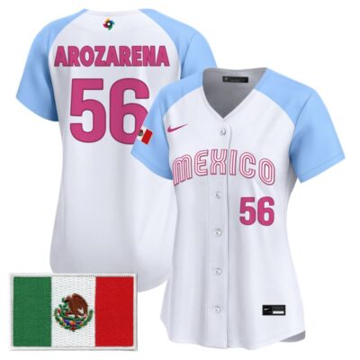 Women's Team Mexico World Baseball Classic Vapor Premier Stitched Jersey - 2026 Roster - 2023 Alternate / Randy Arozarena